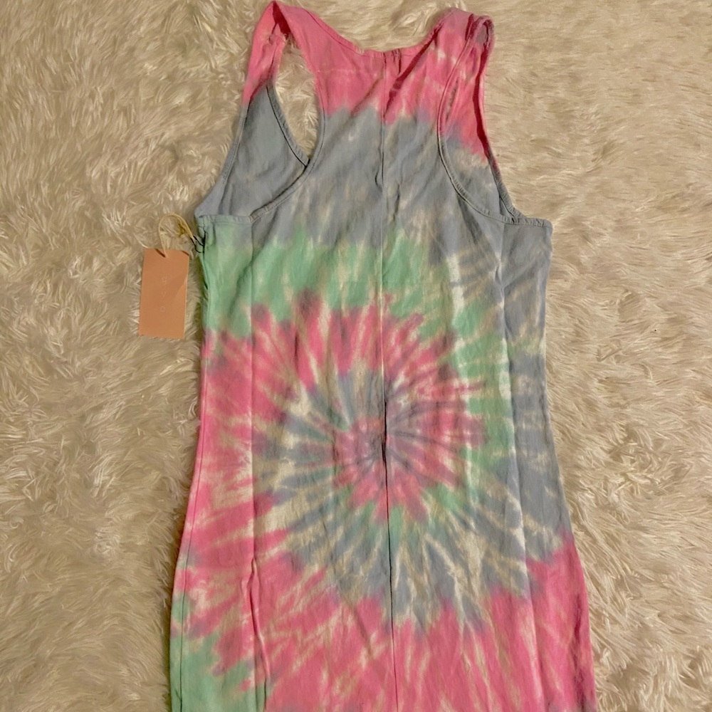 GVO Tie Dye Racerback Mini Tank Dress - Picture 2 of 8